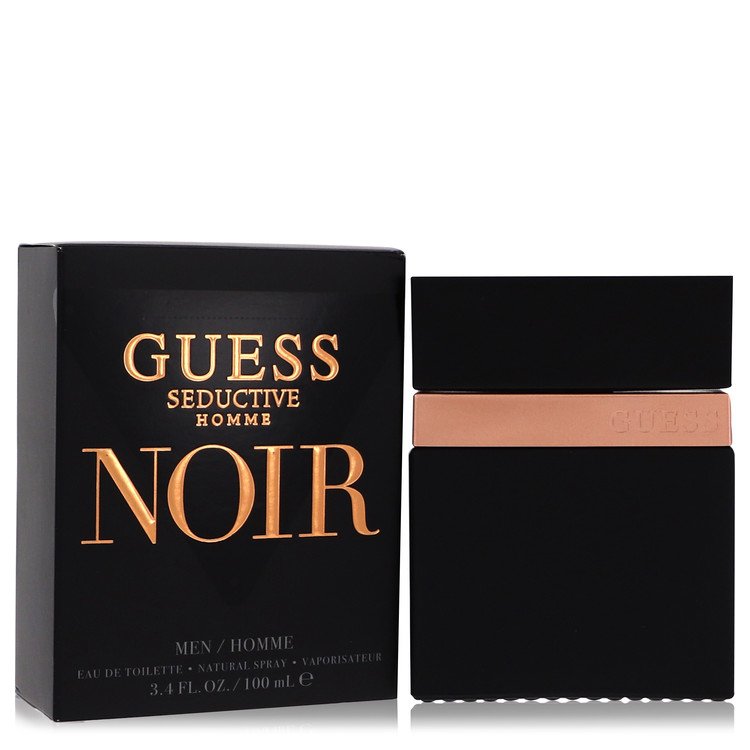 Guess Seductive Homme Noir Eau De Toilette Spray By Guess for Men 3.4 oz