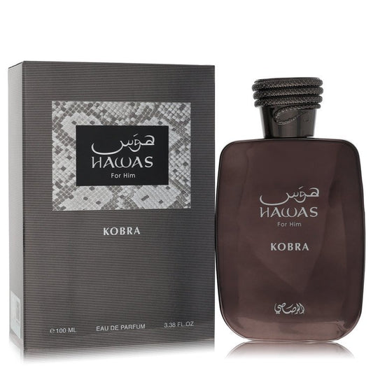 Hawas Kobra Eau De Parfum Spray By Rasasi for Men 3.38 oz