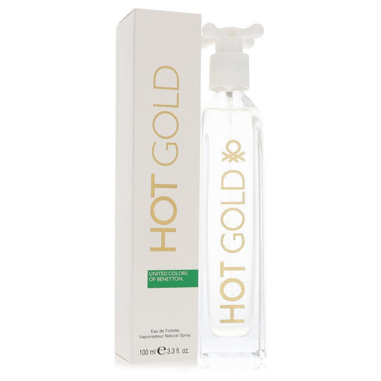 Hot Gold Eau De Toilette Spray By Benetton for Women 3.3 oz
