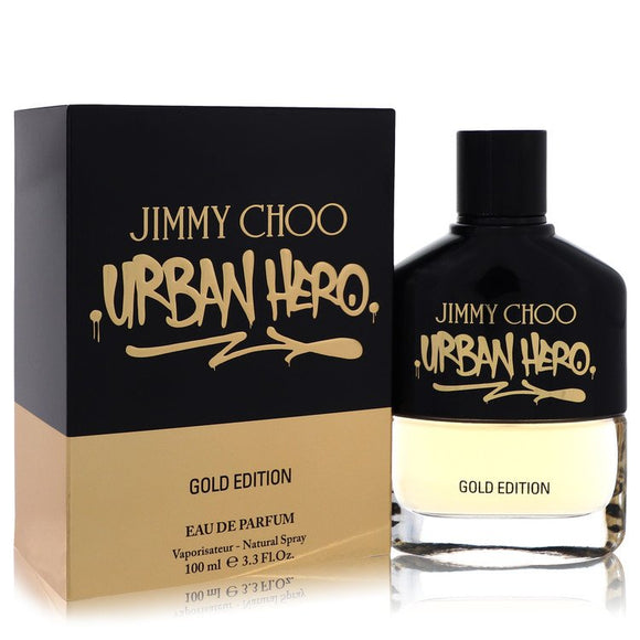 Jimmy Choo Urban Hero Gold Edition Eau De Parfum Spray By Jimmy Choo for Men 3.3 oz