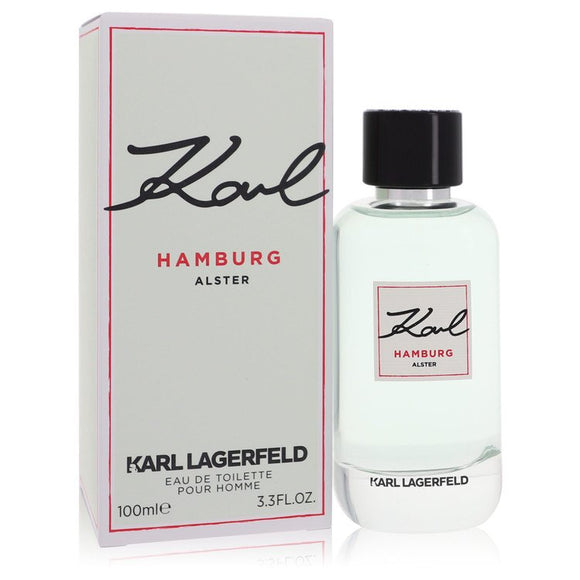 Karl Hamburg Alster Eau De Toilette Spray By Karl Lagerfeld for Men 3.3 oz