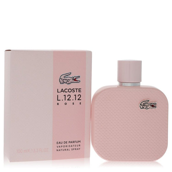 Lacoste Eau De Lacoste L.12.12 Rose Perfume By Lacoste Eau De Parfum Spray for Women 3.3 oz