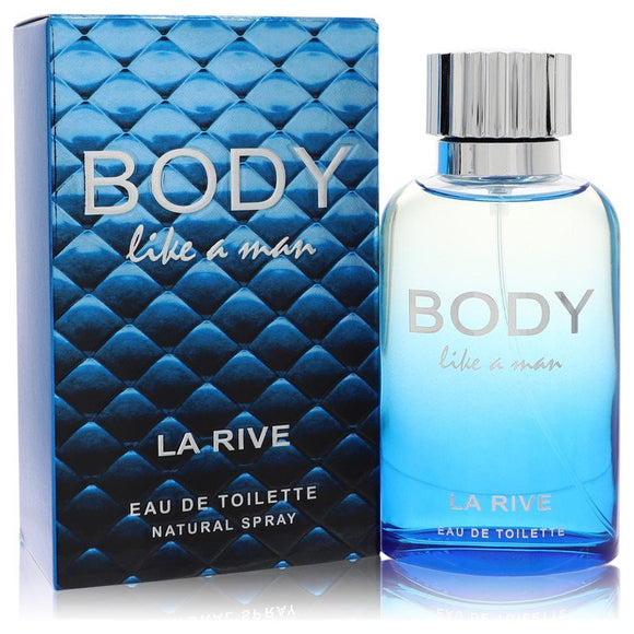 La Rive Body Like A Man Cologne By La Rive Eau De Toilette Spray for Men 3 oz