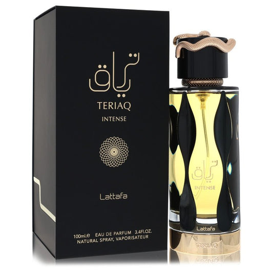 Lattafa Teriaq Intense Eau De Parfum Spray (Unisex) By Lattafa for Men 3.4 oz