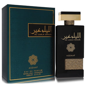 Lattafa Asdaaf Al Laila Ghair Cologne By Lattafa Eau De Parfum Spray (Unisex) for Men 3.4 oz