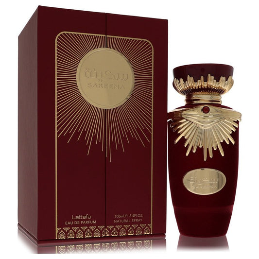 Lattafa Sakeena Eau De Parfum Spray (Unisex) By Lattafa for Women 3.4 oz