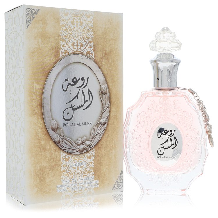 Lattafa Rouat Al Musk Perfume By Lattafa Eau De Parfum Spray (Unisex) for Women 3.4 oz