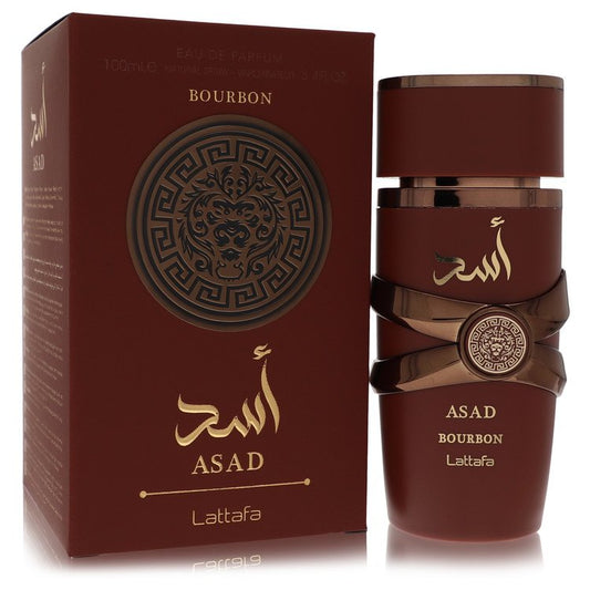 Lattafa Asad Bourbon Cologne By Lattafa Eau De Parfum Spray for Men 3.4 oz