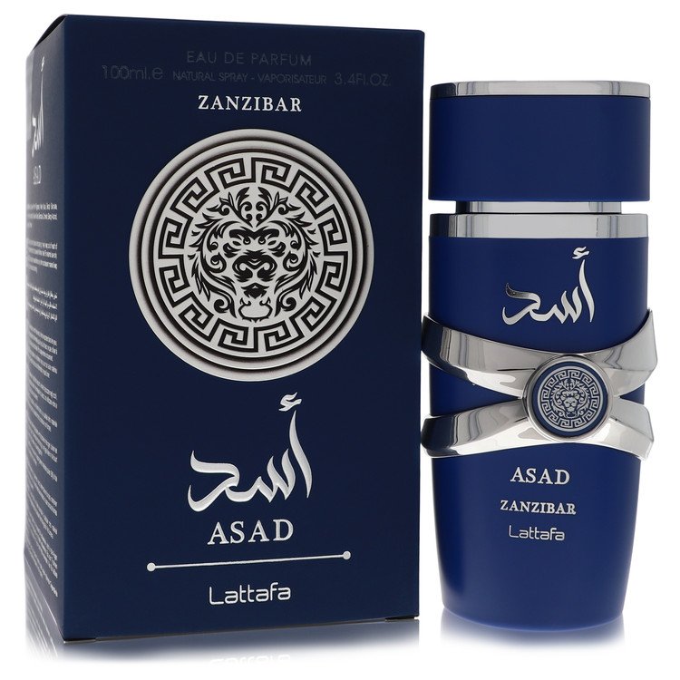 Lattafa Asad Zanzibar Cologne By Lattafa Eau De Parfum Spray for Men 3.4 oz