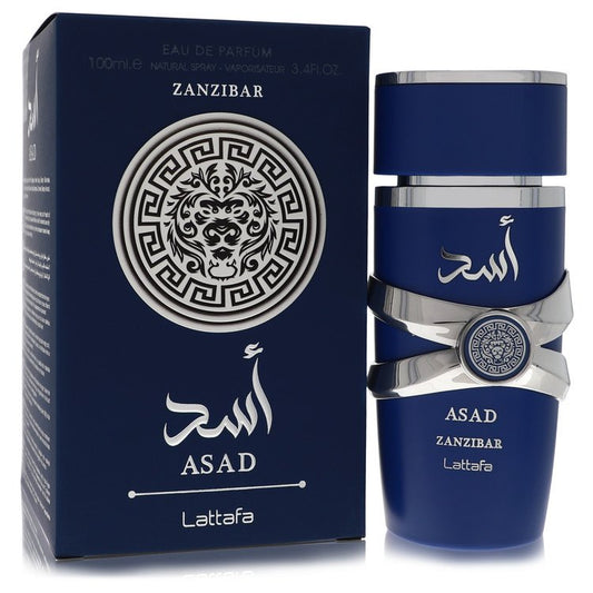 Lattafa Asad Zanzibar Cologne By Lattafa Eau De Parfum Spray for Men 3.4 oz