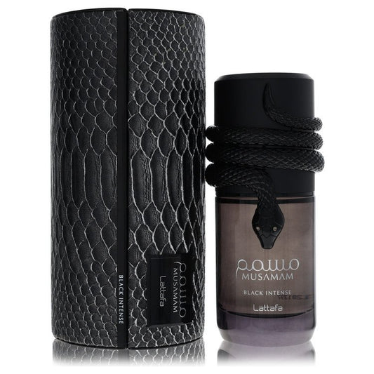 Lattafa Musamam Black Intense Eau De Parfum Spray By Lattafa for Men 3.4 oz