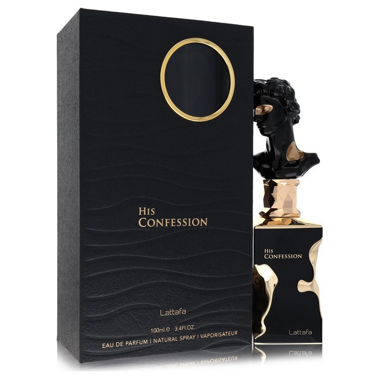 Lattafa His Confession Eau De Parfum Spray By Lattafa for Men 3.4 oz