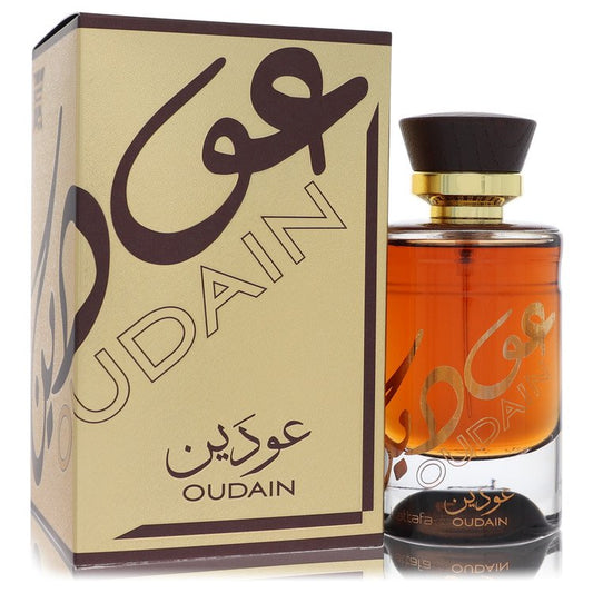 Lattafa Oudain Cologne By Lattafa Eau De Parfum Spray (Unisex) for Men 3.4 oz