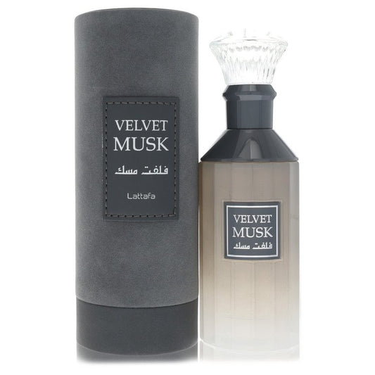 Lattafa Velvet Musk Eau De Parfum Spray (Unisex) By Lattafa for Men 3.4 oz