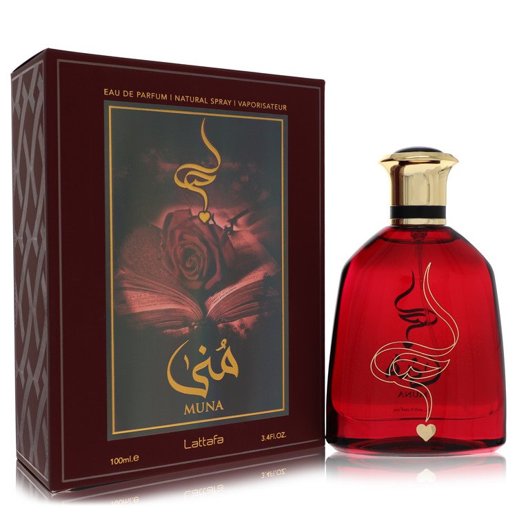 Lattafa Muna Perfume By Lattafa Eau De Parfum Spray (Unisex) for Women 3.4 oz