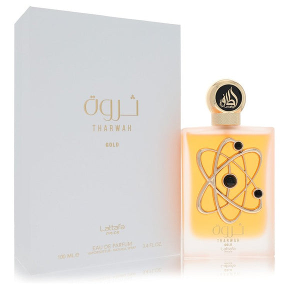 Lattafa Pride Tharwah Gold Eau De Parfum Spray By Lattafa for Women 3.4 oz