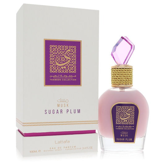 Lattafa Musk Sugar Plum Perfume By Lattafa Eau De Parfum Spray (Unisex) for Women 3.4 oz
