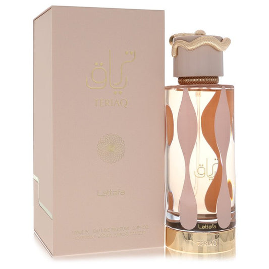 Lattafa Teriaq Eau De Parfum Spray (Unisex) By Lattafa for Women 3.4 oz