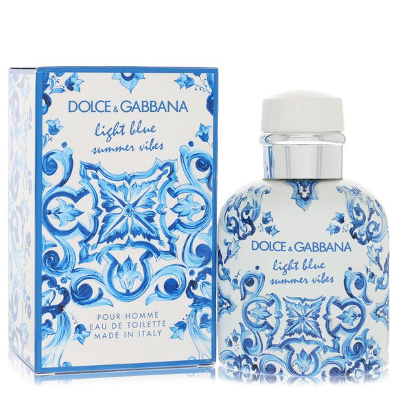 Light Blue Summer Vibes Eau De Toilette Spray By Dolce & Gabbana for Men 2.5 oz