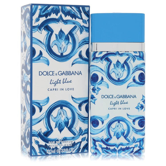 Light Blue Capri In Love Eau De Parfum Spray By Dolce & Gabbana for Women 3.3 oz