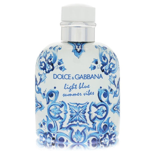Light Blue Summer Vibes Eau De Toilette Spray (Tester) By Dolce & Gabbana for Men 4.2 oz