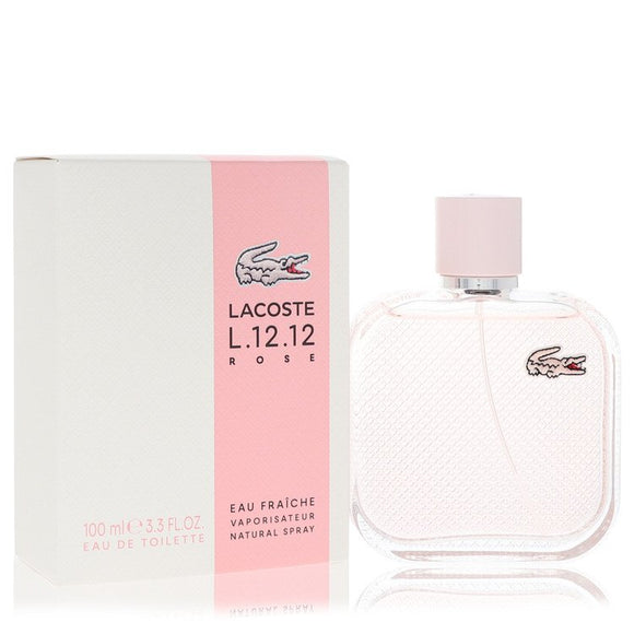 Lacoste Eau De Lacoste L.12.12 Rose Eau Fraiche Perfume By Lacoste Eau De Toilette Spray for Women 3.3 oz