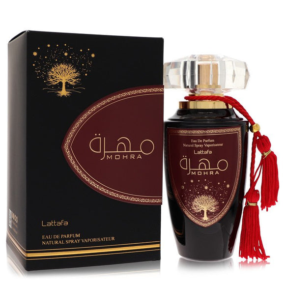 Lattafa Mohra Cologne By Lattafa Eau De Parfum Spray (Unisex) for Men 3.4 oz