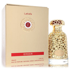 Lattafa Emeer Cologne By Lattafa Eau De Parfum Spray (Unisex) for Men 3.4 oz