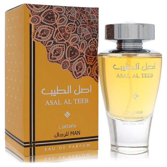 Lattafa Asal Al Teeb Cologne By Lattafa Eau De Parfum Spray for Men 3.4 oz