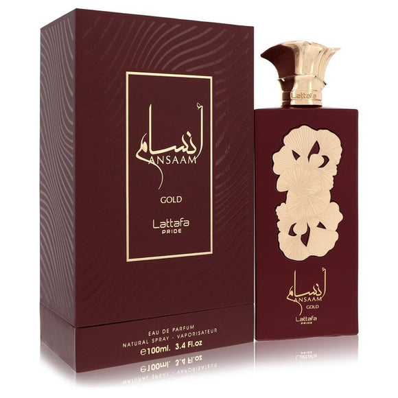 Lattafa Pride Ansaam Gold Perfume By Lattafa Eau De Parfum Spray (Unisex) for Women 3.4 oz