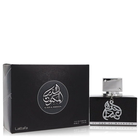 Lattafa Al Dur Al Maknoon Silver Cologne By Lattafa Eau De Parfum Spray (Unisex) for Men 3.4 oz