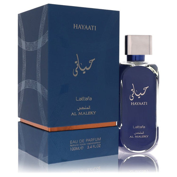 Lattafa Hayaati Al Maleky Cologne By Lattafa Eau De Parfum Spray for Men 3.4 oz