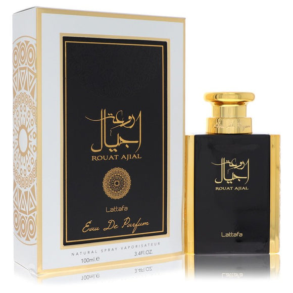 Lattafa Rouat Ajial Perfume By Lattafa Eau De Parfum Spray (Unisex) for Women 3.4 oz