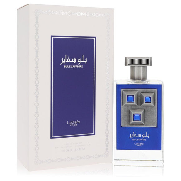 Lattafa Pride Blue Sapphire Cologne By Lattafa Eau De Parfum Spray (Unisex) for Men 3.4 oz