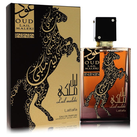 Lattafa Oud Lai Maleki Cologne By Lattafa Eau De Parfum Spray (Unisex) for Men 3.4 oz