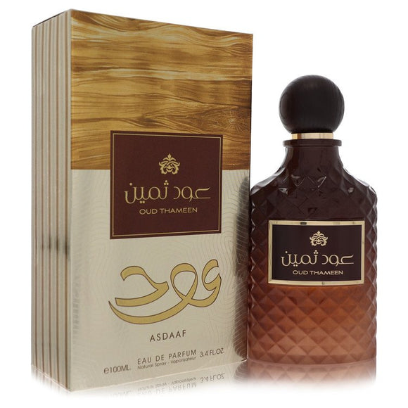 Lattafa Asdaaf Oud Thameen Cologne By Lattafa Eau De Parfum Spray (Unisex) for Men 3.4 oz