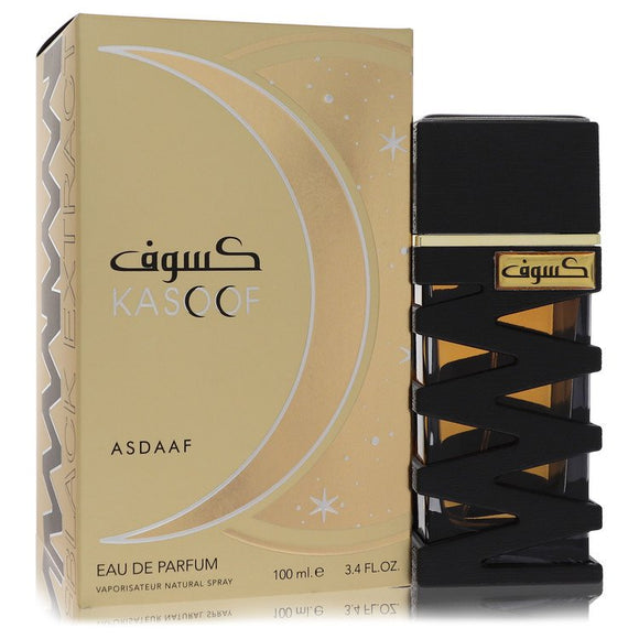 Lattafa Asdaaf Kasoof Black Extract Cologne By Lattafa Eau De Parfum Spray (Unisex) for Men 3.4 oz