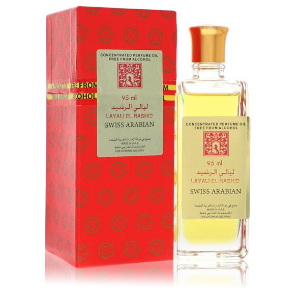 Layali El Rashid Concentrated Perfume Oil Free From Alcohol (Unisex) By Swiss Arabian for Women 3.2 oz
