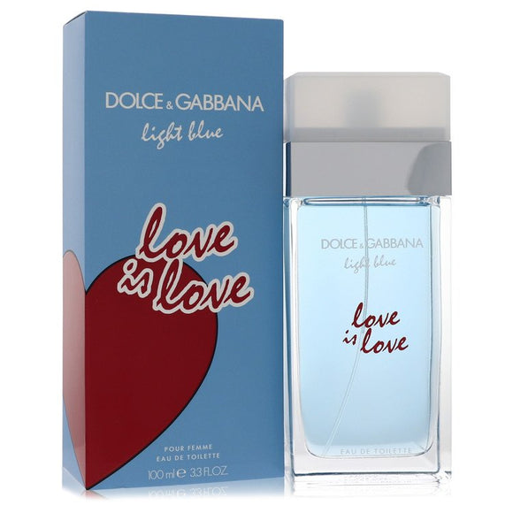 Light Blue Love Is Love Eau De Toilette Spray By Dolce & Gabbana for Women 3.3 oz