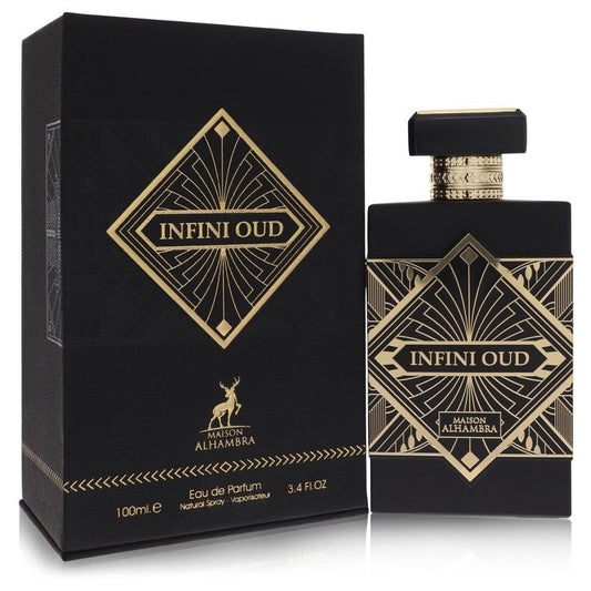Maison Alhambra Infini Oud Cologne By Maison Alhambra Eau De Parfum Spray (Unisex) for Men 3.4 oz