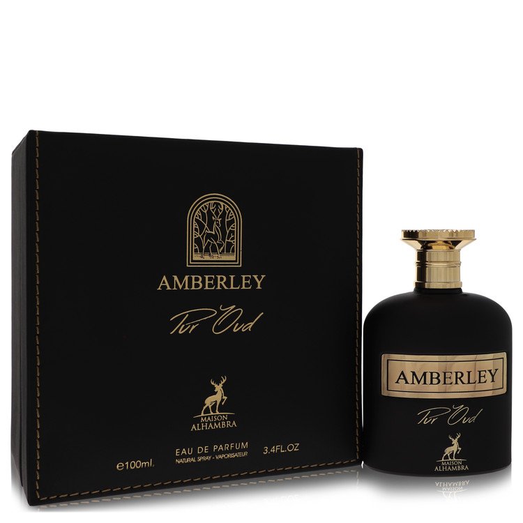 Maison Alhambra Amberley Pure Oud Perfume By Maison Alhambra Eau De Parfum Spray (Unisex) for Women 3.4 oz