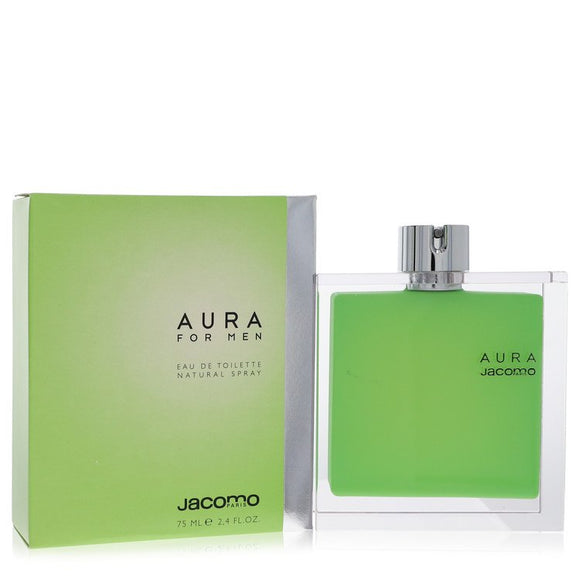 Aura Cologne By Jacomo Eau De Toilette Spray for Men 2.4 oz