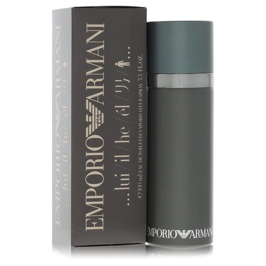 Emporio Armani Eau De Toilette Spray By Giorgio Armani for Men 3.4 oz