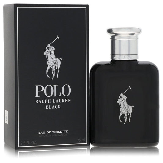 Polo Black Eau De Toilette Spray By Ralph Lauren for Men 2.5 oz