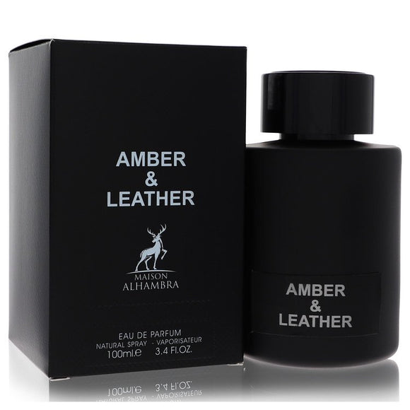 Maison Alhambra Amber & Leather Cologne By Maison Alhambra Eau De Parfum Spray for Men 3.4 oz