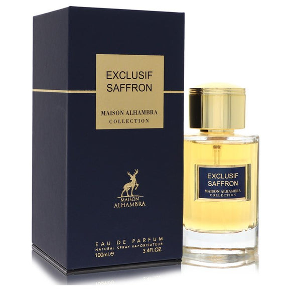 Maison Alhambra Exclusif Saffron Cologne By Maison Alhambra Eau De Parfum Spray (Unisex) for Men 3.4 oz
