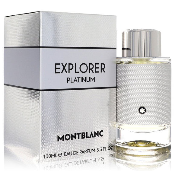 Montblanc Explorer Platinum Cologne By Mont Blanc Eau De Parfum Spray for Men 3.4 oz