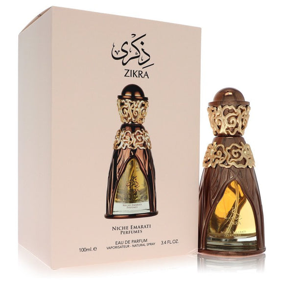 Niche Emarati Zikra Perfume By Lattafa Eau De Parfum Spray (Unisex) for Women 3.4 oz