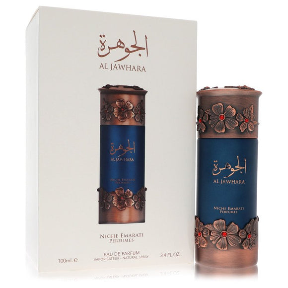 Niche Emarati Al Jawhara Perfume By Lattafa Eau De Parfum Spray (Unisex) for Women 3.4 oz