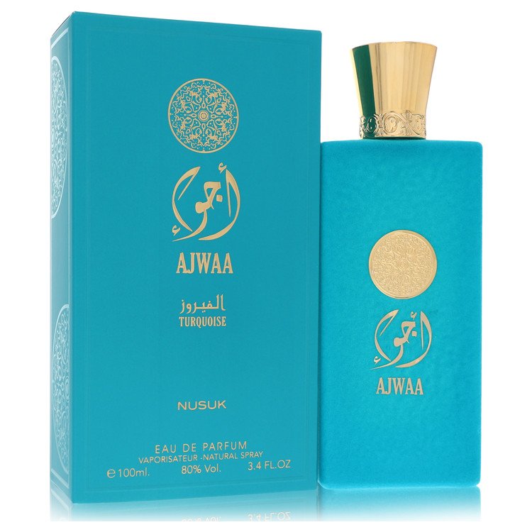 Nusuk Ajwaa Turquoise Eau De Parfum Spray (Unisex) By Nusuk for Women 3.4 oz